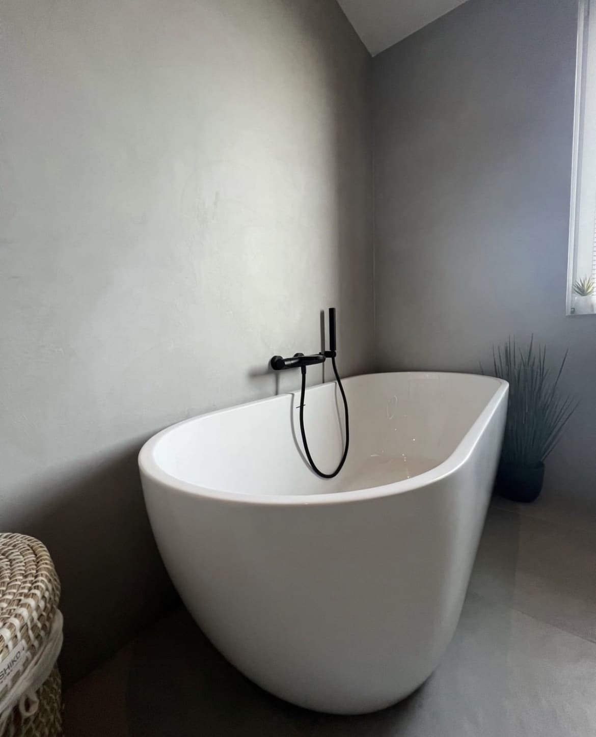betonlook microcement badeværelse