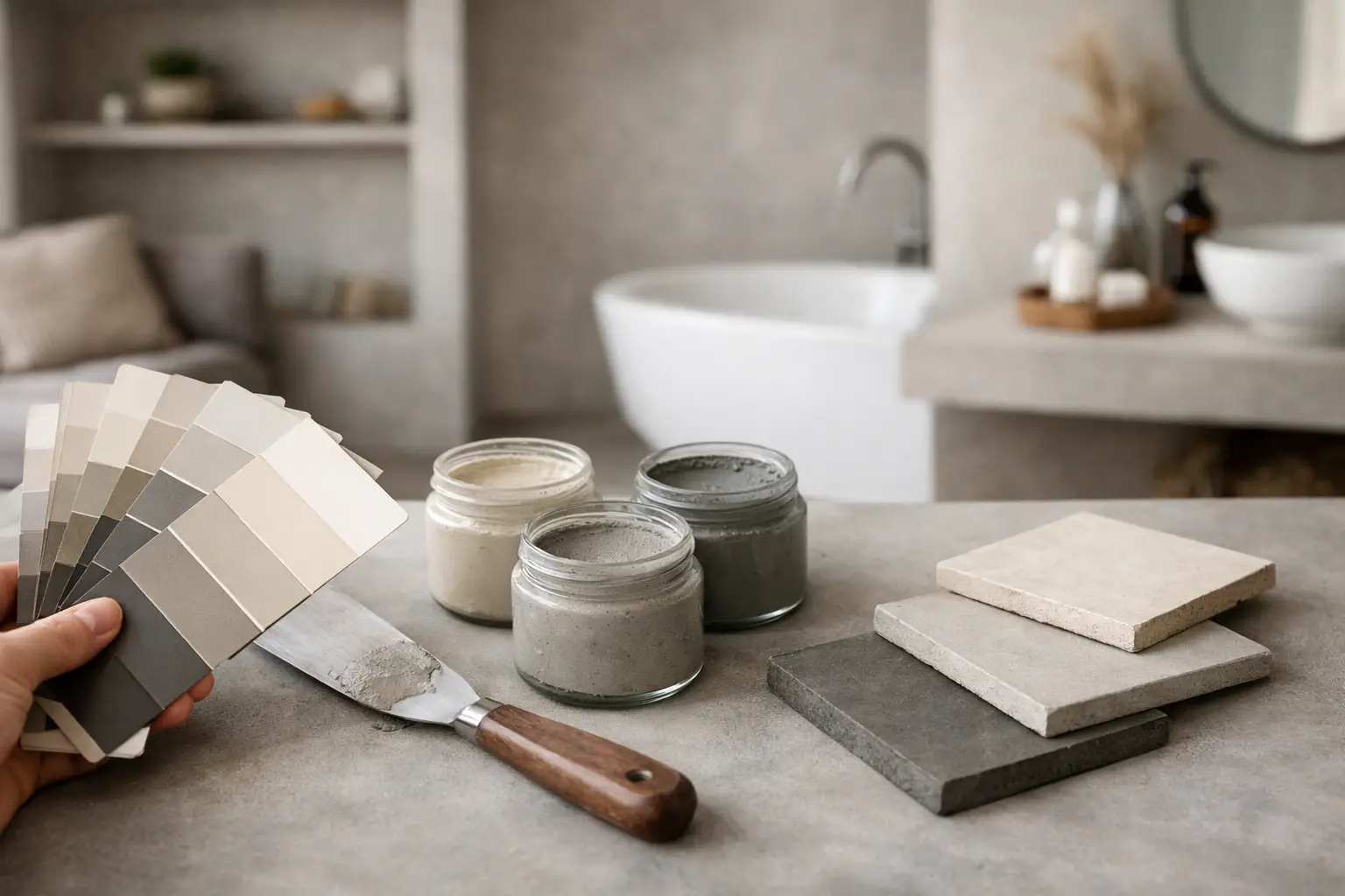 Vælg de rette microcement farver til dit hjem